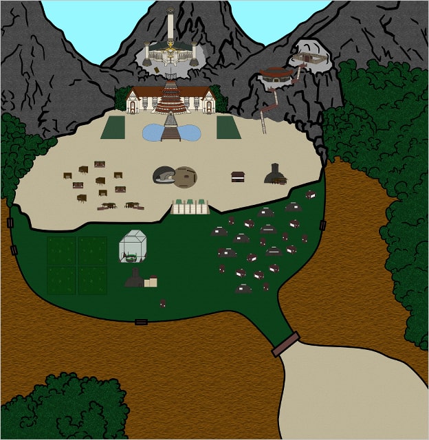 Daemos_Chronicles_Village_Map_Inked