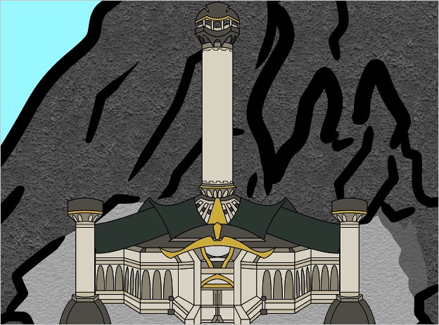 Daemos_Chronicles_Village_Temple_Illustration